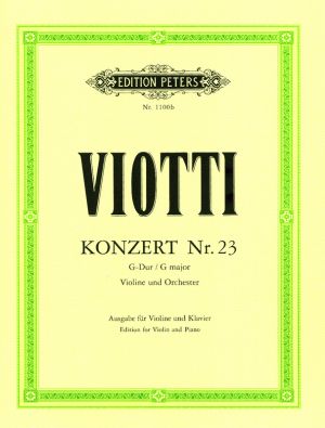 Concerto No 23 G major Violin, Piano