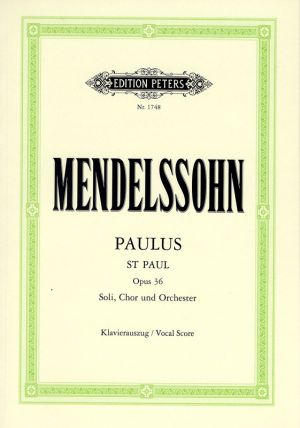 St. Paul Vocal Score English, German