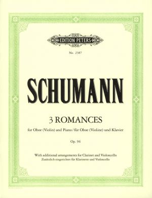 3 Romances Op 94 Oboe, Violin, Piano
