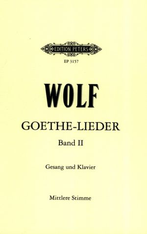 Goethe Lieder Vol 2 High/Medium Voice