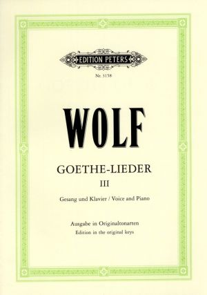 Goethe Lieder Vol 3 High/Medium Voice