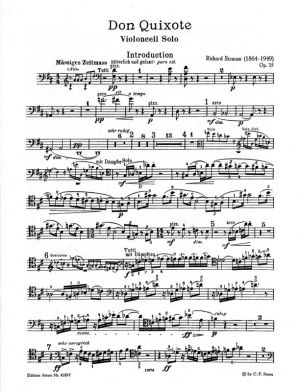 Don Quixote Op 35 Cello Part