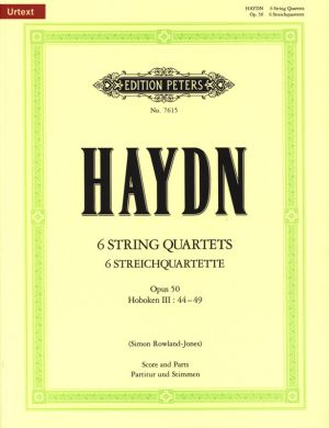 6 String Quartets Op 50 Hob:44-49 Score and Parts