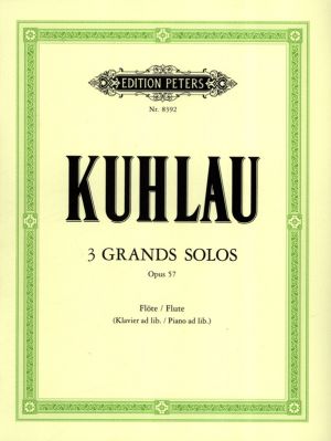 3 Grands Solos Op 57 Flute, Piano