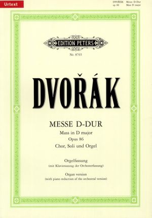 Mass D major Op 86 Vocal Score