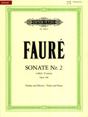 Sonata No 2 E major Op 108 Violin 
