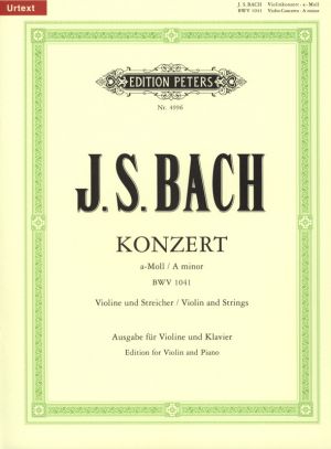 Concerto A minor BWV 1041 Violin, Strings Bk & CD