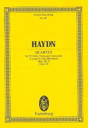 String Quartet E major op. 3/1 Hob. III: 13