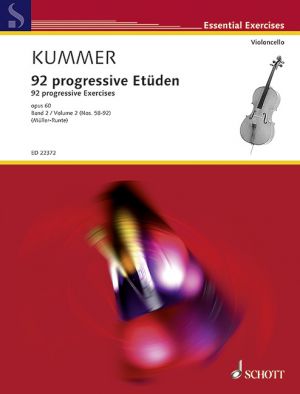 92 Progressive Etudes Op 60 Volume 2 for Cello