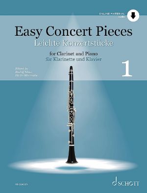 Easy Concert Pieces for Clarinet, Piano Volume 1