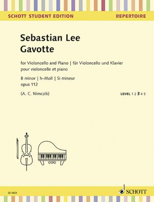 Gavotte B minor Op 112 Cello, Piano