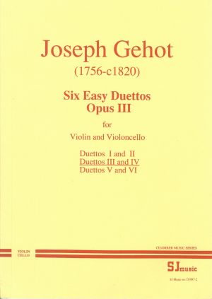 Six Easy Duets Op 3 No 3-4 for Violin, Cello