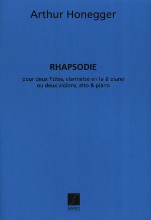 Rapsodie - Pour 2 Flutes Clarinette Et Piano