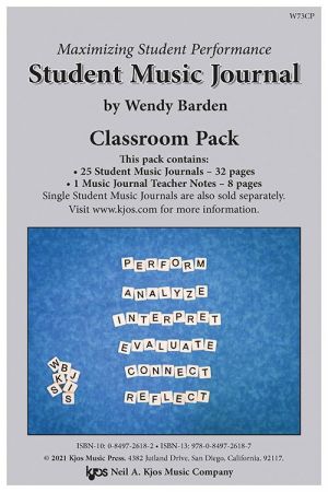 Student Music Journal Classroom Pack