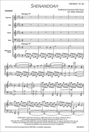 Shenandoah-Choral Part