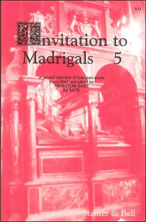 Invitation To Madrigals Bk 5 SATB
