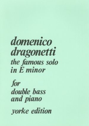Solo in E minor Double Bass, Piano