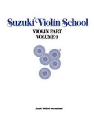 SUZUKI VIOLIN SCHOOL BOOK 9 VLN PART