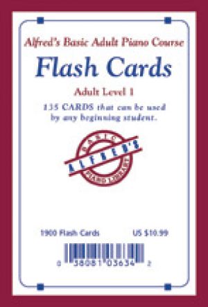 Alfreds Basic Adult Piano: Flash Cards L1