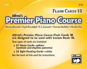 Premier Piano Course Flash Cards 1B
