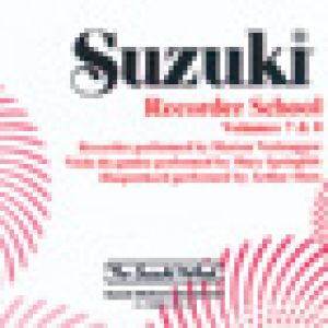Suzuki Recorder School Sop/Alto CD Vol 7 & 8
