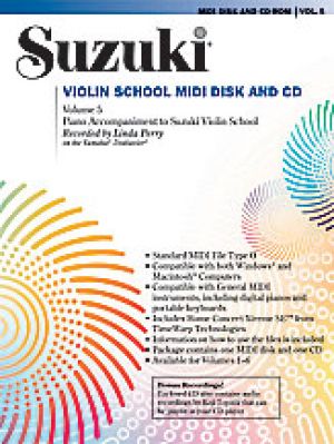 Suzuki Violin School Volume 5 MIDI Disk & CD-