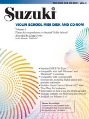 Suzuki Violin School Volume 6 MIDI Disk & CD-