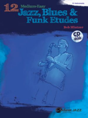 14 Med-Easy Jazz Blues & Funk BkCD E-flat Ins