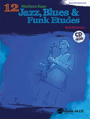 16 Med-Easy Jazz Blues & Funk BkCD Bass Clef