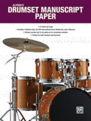 Alfreds Drumset Manuscript Paper Bk