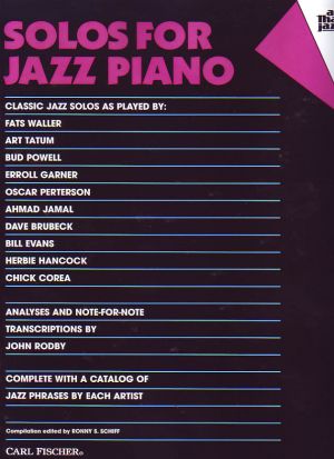 Solos For Jazz Piano ed. Schiff
