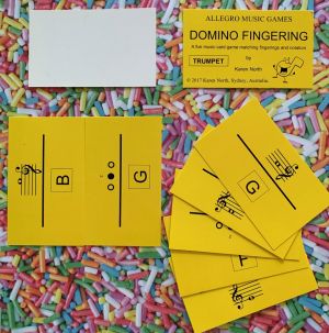 Domino Fingering Card Game - Trumpet