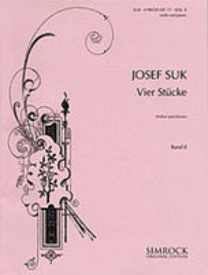 Suk - 4 Pieces Op 17 Vol 2 (nos 3-4) Violin/piano