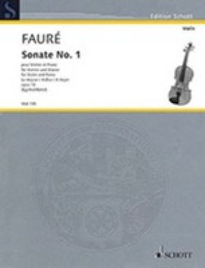 Violin Sonata No 1 A Maj Op 13 Vln/piano