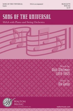 SONG OF THE UNIVERSAL STRING ORCH SC/PTS