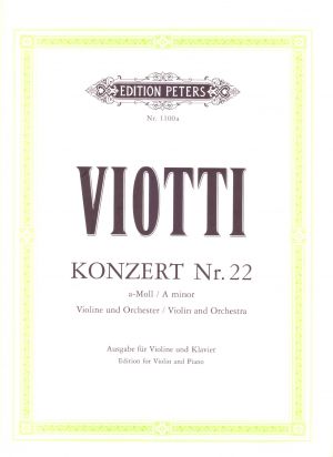 Concerto No 22 A minor Violin, Piano
