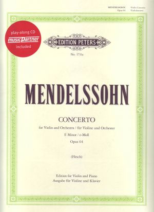 Concerto E minor Op 64 Violin, Orchestra Bk & CD