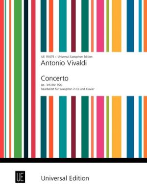Concerto Op3/6 Arr.A.Sax/Piano