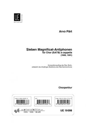 Magnificat Antiphons SATB